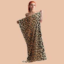 1 pezzo Asciugamano da spiaggia in fibra ultra fine con stampa leopardata, super assorbente ad asciugatura rapida, coperta da spiaggia leggera e morbida, adatta come regalo per spiaggia e attività all'aperto, ad asciugatura rapida, leggera e morbida, adatta per campeggio, spiaggia, surf, nuoto - B - Visualizzare 6