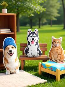 1pc Personalized Fun Custom Throw Pillow, Cushion And Cat/Dog Shaped Plush Doll, Soft Touch Printed Fabric, Playful Style, Breathable And Comfortable, Ideal Gift For Birthday, Anniversary, Mother's Day, Valentine's Day And Various Holidays For Lovers, Friends And Family, Casual And Fashionable Design - Multicolor - View 8