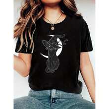 Women T-Shirts - Black - View 10