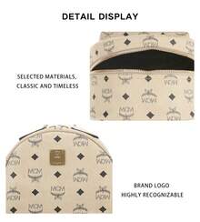 Mcm Stark Visetos Series Printed Men's Backpack MMKEAVE15IG001 - 米色MMKEAVE15IG001 - 查看 10