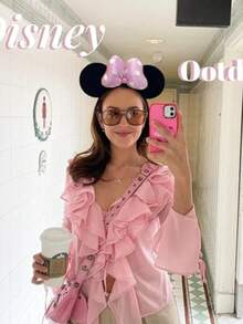 Disney 2入米奇老鼠耳朵髮箍，生日裝扮髮箍，女性成人藍色亮片老鼠耳朵髮箍附城堡蝴蝶結，適合樂園佩戴 - Q - 查看 6