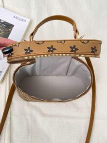 2026 Nova Bolsa de Ombro Retrô com Corrente de Caixa para Mulheres, Bolsa Transversal Versátil e da Moda, Bolsa de Maquiagem, Bolsa de Batom, Porta-Moedas - Castanho - Visão 9