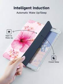 Ayotu 木槿花圖案適用於 iPad Air 8 (M4) 2026 (11 吋)、Air 8 (M4) 2026 (13 吋)、2021/2020 9/8 代 10.2 吋、Galaxy Tab A8 10.5 吋 2022 附筆槽、Kindle Paperwhite 第 12 代 2024,支援自動休眠/喚醒,時尚保護殼,夏季海洋元素 - 彩色 - 查看 5