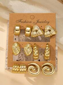Gilded Wave; Golden Tassel Weave; Circular Honey Pot; Pearl String Gold Beans - Gold - View 2