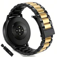 20mm 22mm Stainless Steel Watch Band Compatible With Galaxy Watch 7 6 5 4 40/44mm Metal Watch Band Compatible With Huawei Watch GT6/GT6 Pro/GT5/Pro/GT4/GT3, Balance GTR, Compatible With Xiaomi Watch/S5/S4/S3/Mi Quick Release Design, High-Quality Material, Fashionable Steel Band For Men And Women - 22mm - View 12