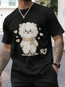 Herren T Shirt a278f4348afd34be44ca18f00c940137 Stile Elegante e Comodo Casual Estivo Perfetto per Quotidiano Sport Streetwear Nuova Collezione Must Have Fashion Uomo - nero - Visualizzare 2