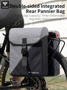 TOSUOD Bicycle Rear Seat Dual Hump Bag, Mountain Bike Quick Release Rear Bag, Luggage Accessories For Long-Distance Riding - Multicolor - View 1