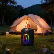 Portable 5.4GHz Bluetooth Speaker With RGB Lighting, Powerful Sound, USB, TF Card Slot, FM Radio, And TWS Battery. - MD-B07 - 查看 6