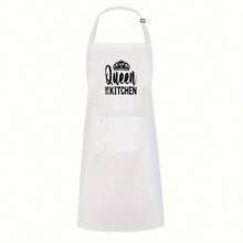 2pcs "King Of The Girl/Queen Of The Kitchen" Creative Home Aprons, Couple Decorative Household Aprons - 2 Pieces - View 5