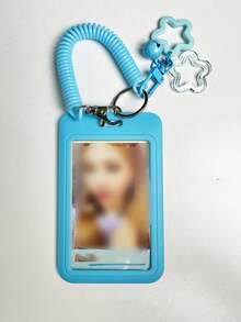 Bell Star Hanging Card Holder, Card Pouch, Expandable Plastic Spring Card Holder With Keychain - Suitable For Bus, RV, Card Holder Keychain, Card Lanyard With Sliding Cover, Plastic Protective Sleeve For Public Transportation And Subway Access, Hard Card Holder, Work ID Protective Sleeve - Multicolor - View 18