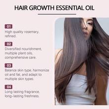 Aceite para el Crecimiento del Cabello Hoegoa con Jengibre y Romero, Nutrición Profunda, Mejora la Sequedad, Retención de Longitud, Reparación Intensiva, Aceite Esencial para el Cabello - 1 - Ver 9