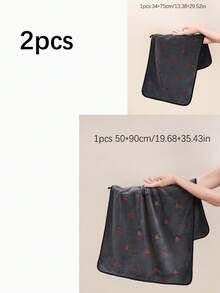 3/2/1pc Khăn tay/Khăn mặt/Khăn tắm thêu anh đào bằng nỉ san hô, khăn tắm hoặc khăn tay thêu dâu tây bằng sợi microfiber siêu thấm hút màu trơn, khăn tay/khăn tắm phòng tắm cho cặp đôi, khăn tắm phòng tắm mềm & thân thiện với da, vật dụng phòng tắm, khăn tắm biển, phù hợp cho phòng tắm, khách sạn, phòng gym, du lịch, quà tặng, salon, khăn, chăm sóc da - Nhiều màu - Xem 10