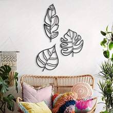 3 piezas, Decoración de Pared Animula de Tres Hojas, Arte para Colgar en la Pared, Decoración de Habitaciones, Decoración del Hogar, Decoración Festiva, Decoración para Eventos - TY3147-02 - Ver 3