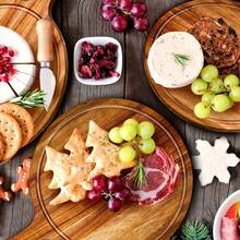 8Pcs 15x11 Inch Natural Pizza Boards With Handles, Wooden Serving Boards And Pizza Serving Trays, Multi-Use Cutting Boards For Pizza Night, Bread, Fruit, Cheese, Charcuterie Serving, Kitchen Party And Restaurant Use - View 7