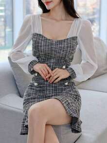 Dirndl Dresses - Black - View 7