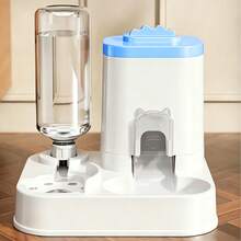 2-In-1 Pet Feeder & Water Dispenser, Large Capacity Food Water Bowl For Cats Dogs, Feeding Station For Indoor & Outdoor Use - 2.2L - View 8