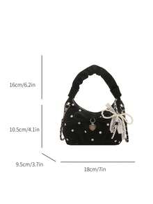 1pc This Stylish And Sweet Polka Dot Mini Handbag Features A Unique Design. Suitable For Various Occasions, This Versatile Bag Is Perfect For Outdoor Activities, Playtime, Commuting, And More. It'S The Perfect Gift For Teenagers. - Multicolor - View 10