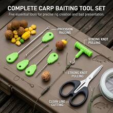 1 Set Perlengkapan Pancing Ikan Mas Stainless Steel, Kail Pancing Air Tawar - MultiWarna - View 8