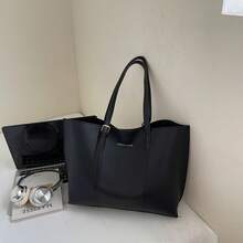 Bolso de mano moderno y versátil para mujer, estilo casual elegante con un toque de alta gama, bolso de hombro estiloso ideal para ir de compras, nuevo bolso de hombro casual de moda para otoño e invierno. - Marrón - Ver 11