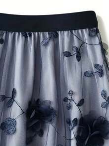 Elegant Skirt For Ladies - Silver Gray - View 10