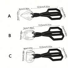 1pc Reptile Insect Tweezers, Transparent Insect Catcher, Suitable For Lizards, Turtles, Frogs, Spiders, Crickets, Cockroaches - No Electricity Required, 3 Sizes Available, Reptile Insect Gripper - Black - View 4