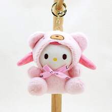 1个Hello Kitty吊坠，My Melody毛绒娃娃礼物，背包配件，Cinnamoroll毛绒娃娃，Pochacco娃娃，包包装饰，节日礼物 - 彩色 - 查看 17
