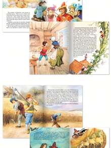 1 Box Set Of 8 Children's English Grimm's Fairy Tale Story Books, Ideal Gift Choice With 8 Different Classic Fairy Tale Story Books - Multicolor - View 9