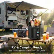 TazTir Máquina portátil para hacer hielo y helados, todo en uno, para preparar batidos, cócteles y café, congelación rápida y fácil limpieza. - Tipo de Enchufe A USA (110-127V) - Ver 3