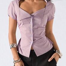 Women Tops - Blue - View 6