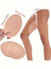 2/10/20pcs Round Invisible Thigh Inner Friction Prevention Patches, Anti-Chafing Thigh Tape, Transparent Skin Protection Patches, Suitable For Women's Inner Thighs And Calves, Comfortable Protection - Multicolor - View 6