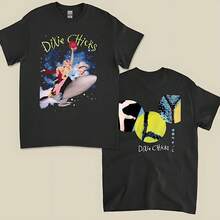 VTG Chicks Dixie T-Shirt Tour Concert Gift For Fan Unisex Tee - Black - View 1