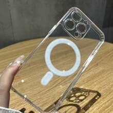 透明磁吸充電保護殼，相容 iPhone 17/15， 16 Pro Max 新機款， 13 Pro Max 防摔保護， 11 纖薄設計，適用 14 - 精孔透明磁吸 - 查看 3