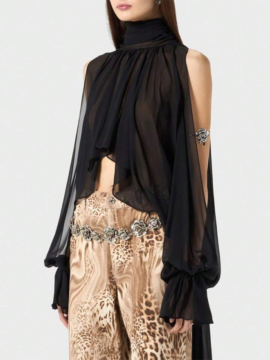 Women Blouses & Shirts - Black - View 1