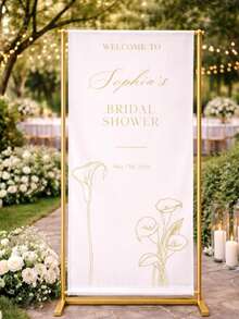 Customized Wedding Welcome Sign, Wedding Fabric Welcome Banner, Modern Wedding Welcome Banner, Fabric Sign Customized Wedding Banner, Bohemian Wedding, Bridal Shower Sign Personalized Name Customized Wedding Sign, Customized Minimalist Welcome Sign, Fabric Welcome Sign, Wedding Decor, Customized Fabric Wedding Sign, Personalized Party Decor, Minimalist Sign, Fabric Sign, Wedding Welcome Sign, 3 Fabric Options For Banner, Personalized Party Decor, Minimalist Sign, Fabric Sign, Wedding Welcome Sign - Multicolor - View 4