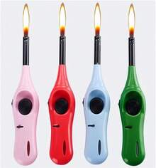 1 encendedor de cocina multiusos con un tubo de metal y una carcasa de plástico Diseño ergonómico - Multicolor - Ver 1