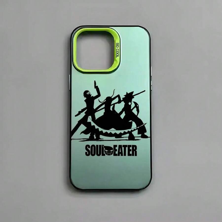 Cool Fishion S-Soul Eater Phone Case For IPhone 17 16 15 14 13 12 11 Pro Max Air, Multicolor, Matte, Metallic, With Aurora Laser Effect - z8 - 查看 1