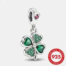 1 chiếc mặt dây chuyền hình cỏ bốn lá bằng bạc sterling 925 thời trang, phù hợp để làm vòng tay, lắc tay cho nữ, tự làm trang sức và trang trí trang sức hàng ngày cho các cô gái. - Kiểu 2 - Xem 1