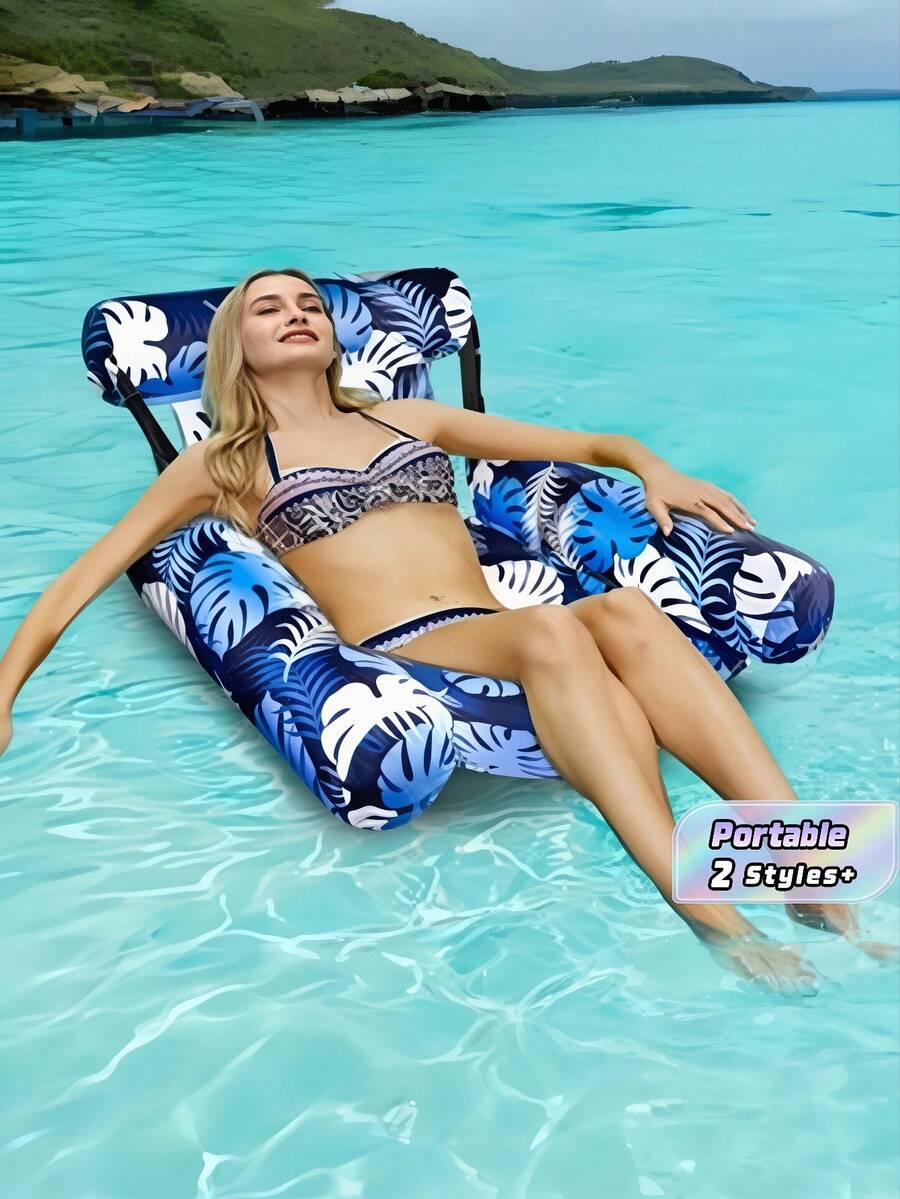 Adult Inflatable Swimming Ring, 2pcs/1pc Set Adult Inflatable Lounger Adult Heavy-Duty Inflatable Pool Float, Suitable For Party, Summer Beach/Lake Activities, Father's Day Gift