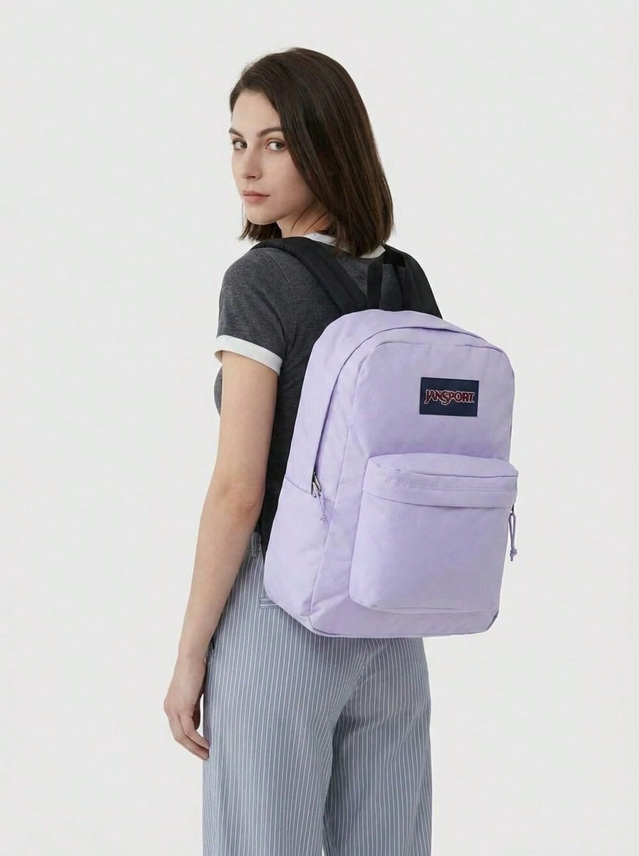 JanSport Outdoor Sports Bags Zippered Spacious Premium Commuting Daily Weekend Blue EK0A5BAG-W301 - Pastel Liliac - View 1
