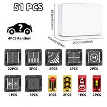 Magic Road Travel Set (Includes Magnetic Road Signs, Magnetic Building Blocks), Portable Travel Toy, STEM Educational Creative Building Toy, Children's Intellectual Toy - Random Color, Christmas Stocking Stuffer - Multicolor - View 9