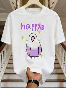 T-shirt de manga curta para homem, gola redonda, estilo casual de verão, com estética Emo Trap Rap e Rock, e estilo Eboy. Esta t-shirt leve para homem é uma peça básica versátil de verão, na cor preta e de manga curta. Vendida individualmente, ideal para combinar em família. Uma t-shirt casual elegante com estampado e corte relaxado, perfeita para o uso diário. Preto - Branco - Ver 4