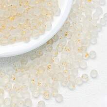 100/200pcs 8mm Frosted Gold Foil Round Glass Beads With Straight Hole, Spacer Beads For Jewelry Making, Handmade DIY Bracelets, Necklaces, Earrings Accessories - Multicolor - View 6