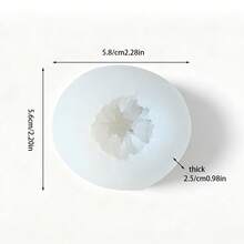 Chrysanthemum Flower Candle Mould, Silicone Resin & Plaster Molds,DIY Epoxy Resin Casting Supplies, Clay Making Tools For Aromathe, Easy Demolding Reusablerapy Candle Home Decor - 1pcs - View 4