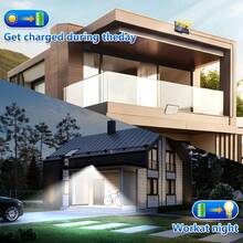 Super Bright Solar Outdoor Light, Split Design, Simple Installation, 3 Modes, Motion Sensor Security LED Lights Dusk To Dawn, 172LED, 2in 1 Solar Flood Lights, IP65, Suitable For Garden, Deck, Terrace, Porch, Pool, Illuminate Your Yard, Lighting - 1PC - View 6