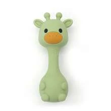 1pc Silicone Rattle Toy, Giraffe Shaped Shaker Toy, Christmas, Halloween, Thanksgiving Gift - Multicolor - View 13