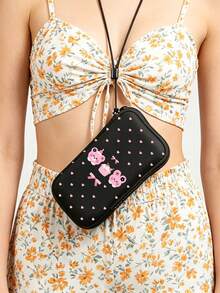 New Bear Pattern Direct-Insert Phone Protective Case/Storage Bag - Outdoor Phone Storage Bag, Direct-Insert Design, Anti-Drop And Dust-Proof, With Warm Elastic Lining, Portable And Easy To Carry; Perfect For Daily Commute, Outdoor Travel And Vacation, Essential Travel Accessory, Teacher's Day Gift, Vacation Essential - Multicolor - View 4