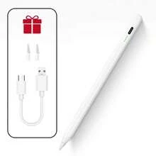 白色主動式電容觸控筆,相容 Apple Pencil,相容 iPad A16 Air 11 5 4 Pro 11代 13 12.9 M4 M3 M2、10 9 10代 9代、Mini 7 6,2025款觸控筆,春季生日禮物 - 彩色 - 查看 10
