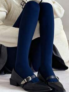 Multiple Colors Velvet Tights/Stockings - Plus Size High Stretch Warm Tights, Versatile Sexy For Winter Christmas, Family Parties, Formal W - Multicolor - View 9