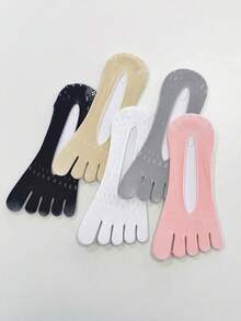 1/5 Pairs Summer Thin Starry Sky Invisible Five-Finger Boat Socks (Socks Not Included) - Multicolor - View 11