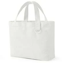2 Paquete de 24 bolsas pequeñas de lona mini bolsas a granel para mujeres bricolaje en reutilizable bonita bolsa de sublimación - Blanco - Ver 2